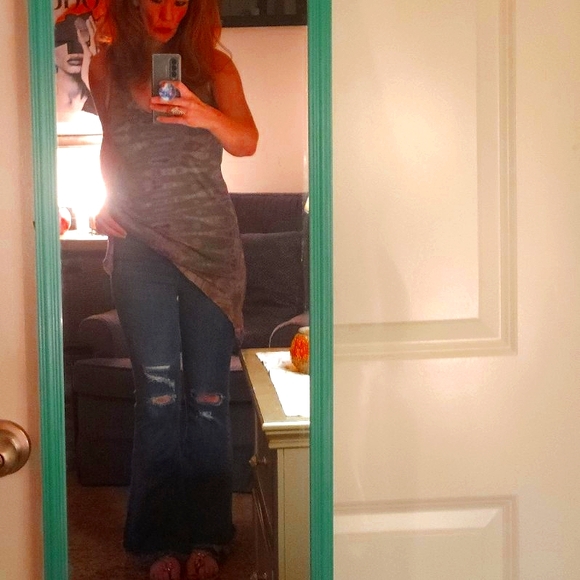 Boho Style Fashion Fuse ty-dye Tank top-S - Picture 2 of 14